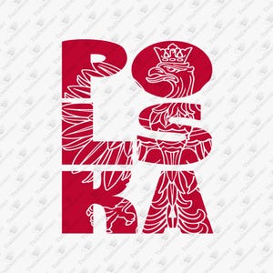 Polska Eagle Polish Heritage Cultural Pride, SVG Cut File, Sublimation Design
