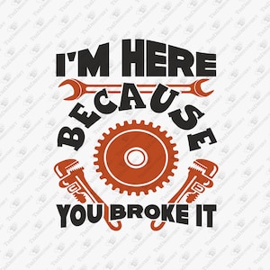 Ponieważ to zepsułeś, sarkazm naprawiacza, plik do cięcia SVG, projekt sublimacji