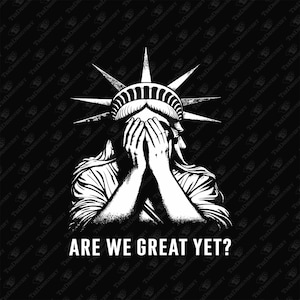 Gráfico político sarcástico de la Estatua de la Libertad avergonzada (SVG, PNG)