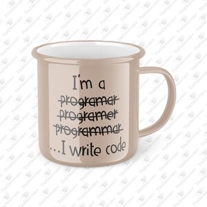 Funny Programmer Mug, Gift for Coders, I Write Code Coffee Mug, Techie Geek Gift, Computer Science Humor, Developer Present