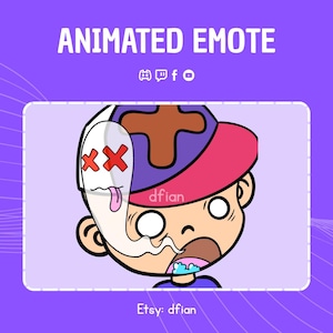 Animated RIP Boy Emote: Twitch, Discord, YouTube, Facebook (GIF Digital Download)