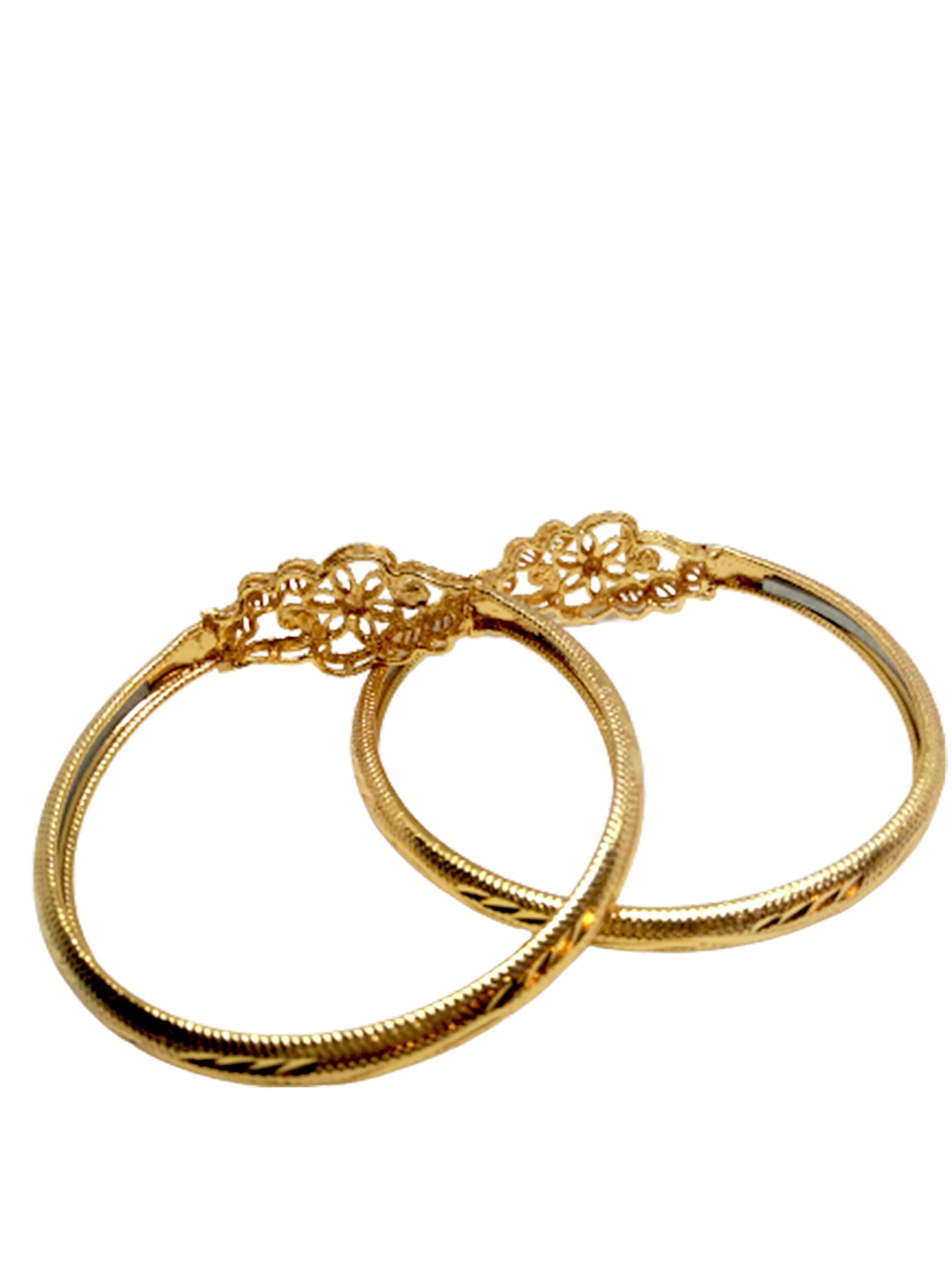 Handmade Gold Plated Noa Bangle for Women Pack of 2 Etsy