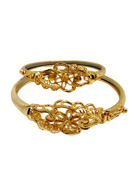 Buy Micro Gold-Plated Bengali Loha badhano kada for Women (2.60) at  Amazon.in