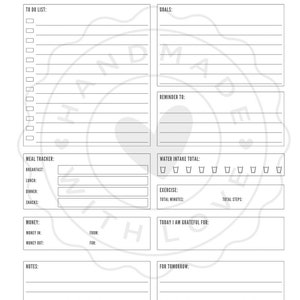 Printable Daily Planner: ADHD-Friendly Schedule (Digital Download)