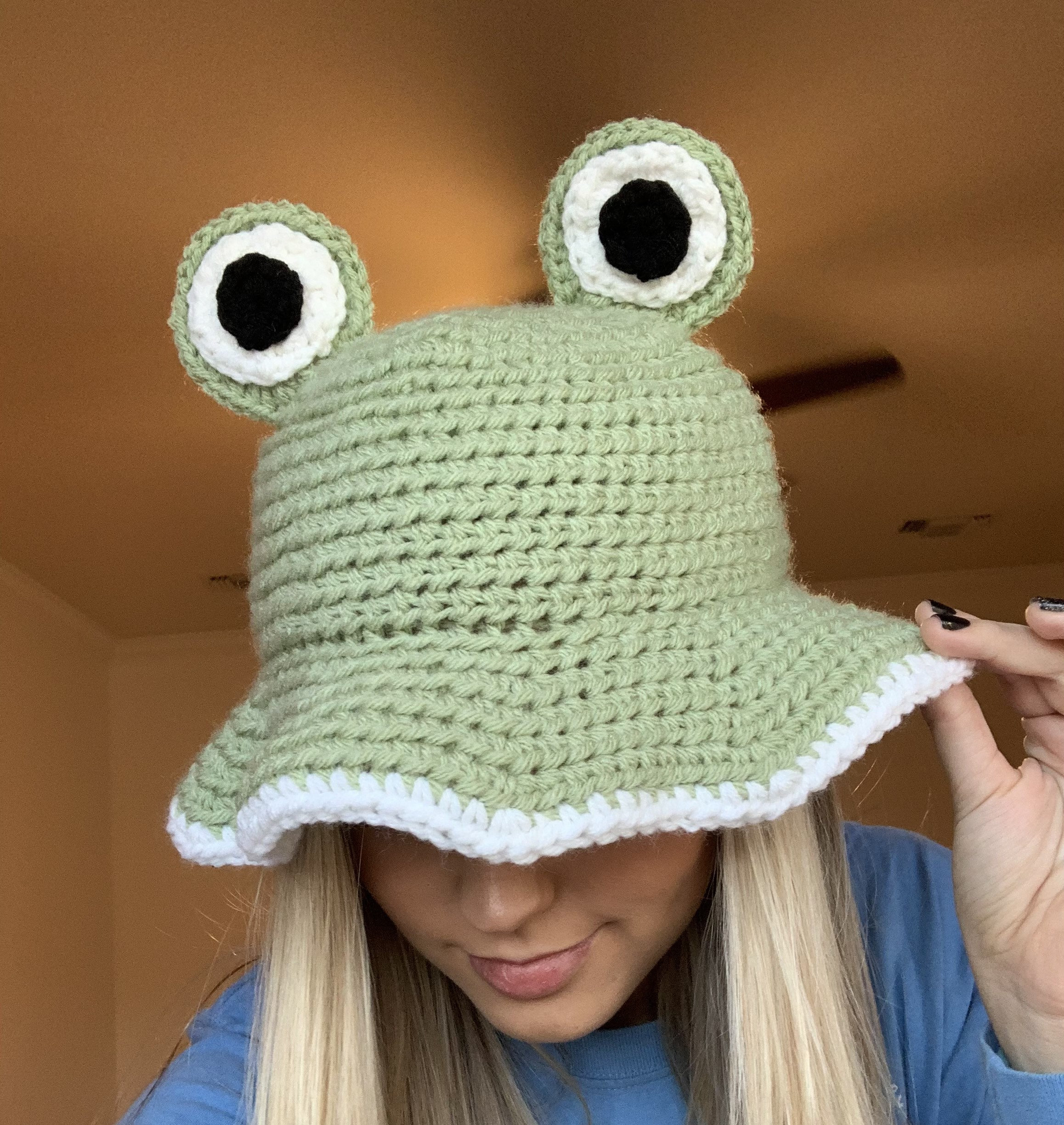 Crochet Frog Bucket Hat Etsy