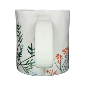 Dagny Letter 'N' Monogram Mug Anthropologie with Floral Design and White Finish