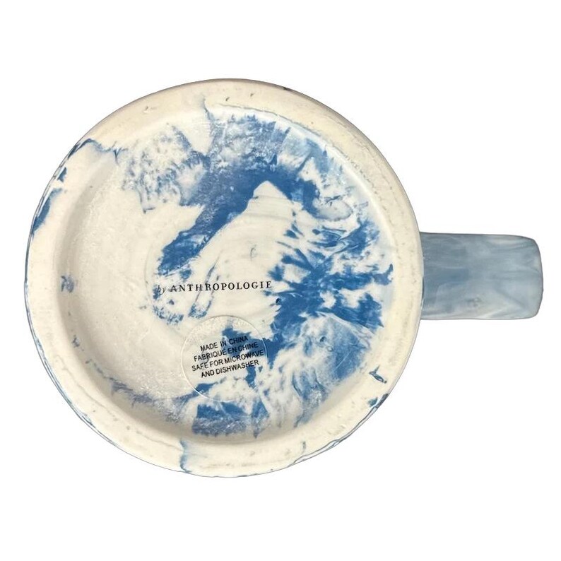 Tasse marbrée avec monogramme « V » lettre Anthropologie image 6