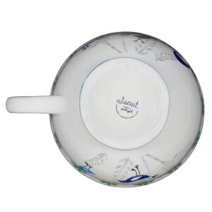 Biscuit Birds And Flowers Pedestal Mug Anthropologie image 6