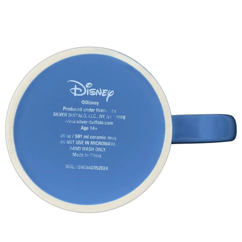 Disney collectible Stitch mug purchase with blue ceramic design, ideal for fans and collectors