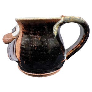 Ugly Face Pottery 3D Man Mug Mahon Made Stoneware