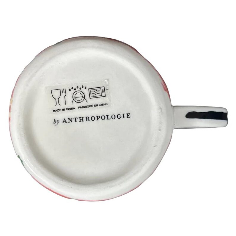 Dawn Letter "B" Monogram Initial Floral Mug Anthropologie image 6