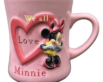 Taza "Todos amamos a Minnie" de los parques de Disney
