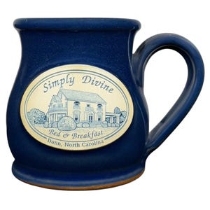 Simply Divine Bed & Breakfast Dunn North Carolina Pottery Mug Deneen Pottery