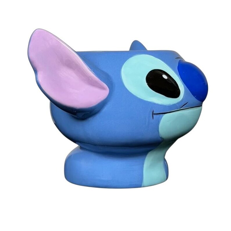 Stitch 3D Collectible Shaped Mug Disney featuring a blue design with cute ear details
