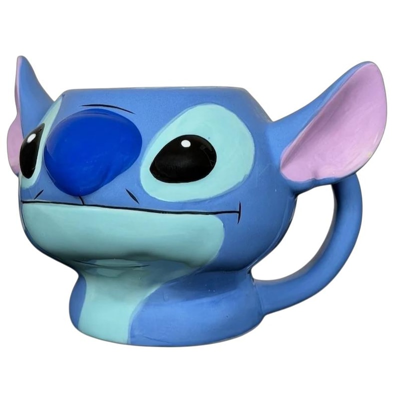 Stitch 3D Collectible Shaped Mug Disney featuring a vibrant design of Stitch with detailed features