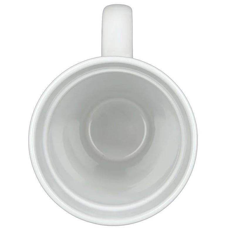 Mickey Mouse Swimming Mug Disney with a classic round shape and a smooth white finish