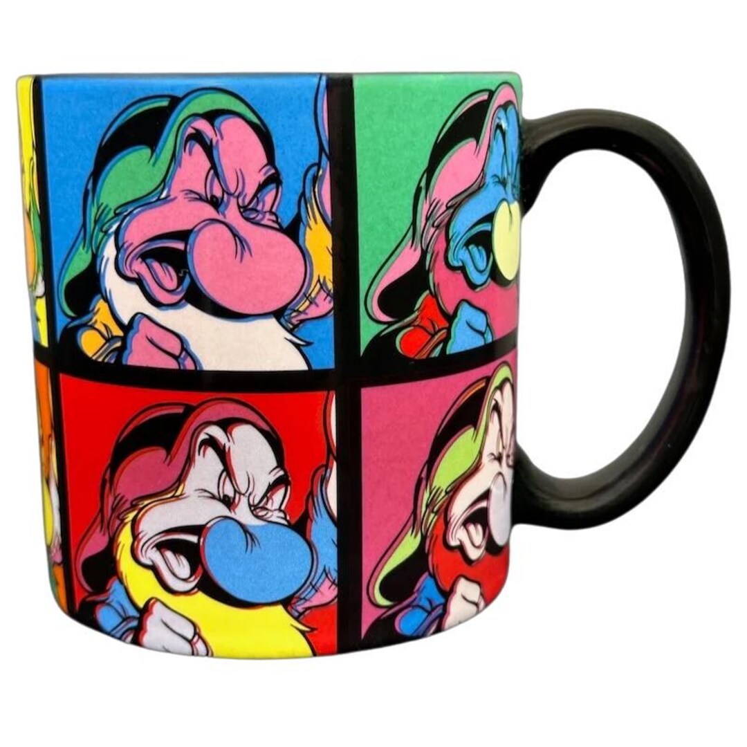 Grumpy Andy Warhol Pop Art Style Mug Disney Parks - Etsy