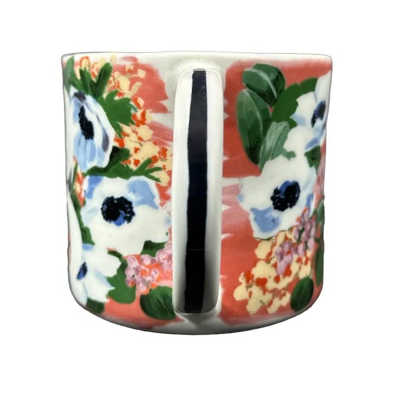 Dawn Letter "B" Monogram Initial Floral Mug Anthropologie image 2