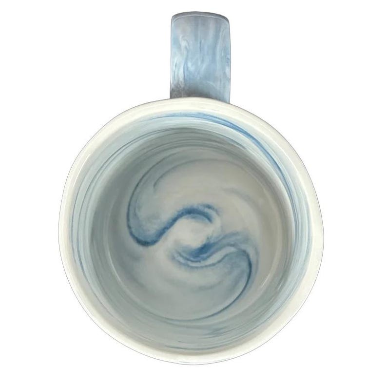 Tasse marbrée avec monogramme « V » lettre Anthropologie image 5