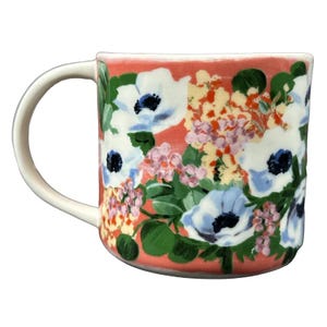 Dawn Letter "B" Monogram Initial Floral Mug Anthropologie image 3