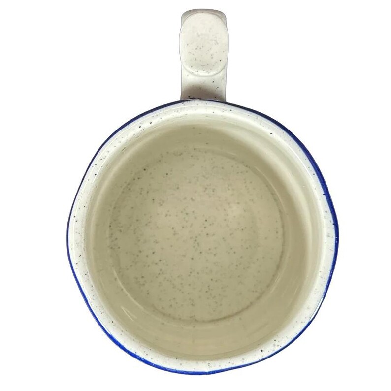 Blockprint Letter "T" Monogram Initial Floral Mug Anthropologie image 5