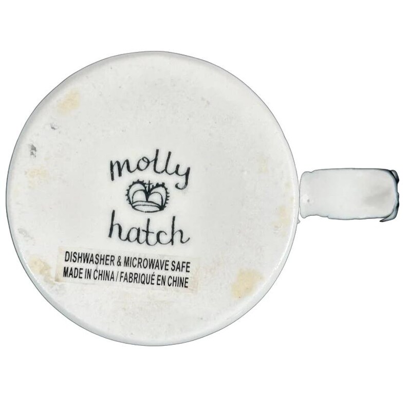 C" monogram initiaal Molly Hatch mok Anthropologie afbeelding 6