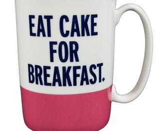 Kate Spade Choses que nous aimons manger des gâteaux pour le petit déjeuner Mug Lenox