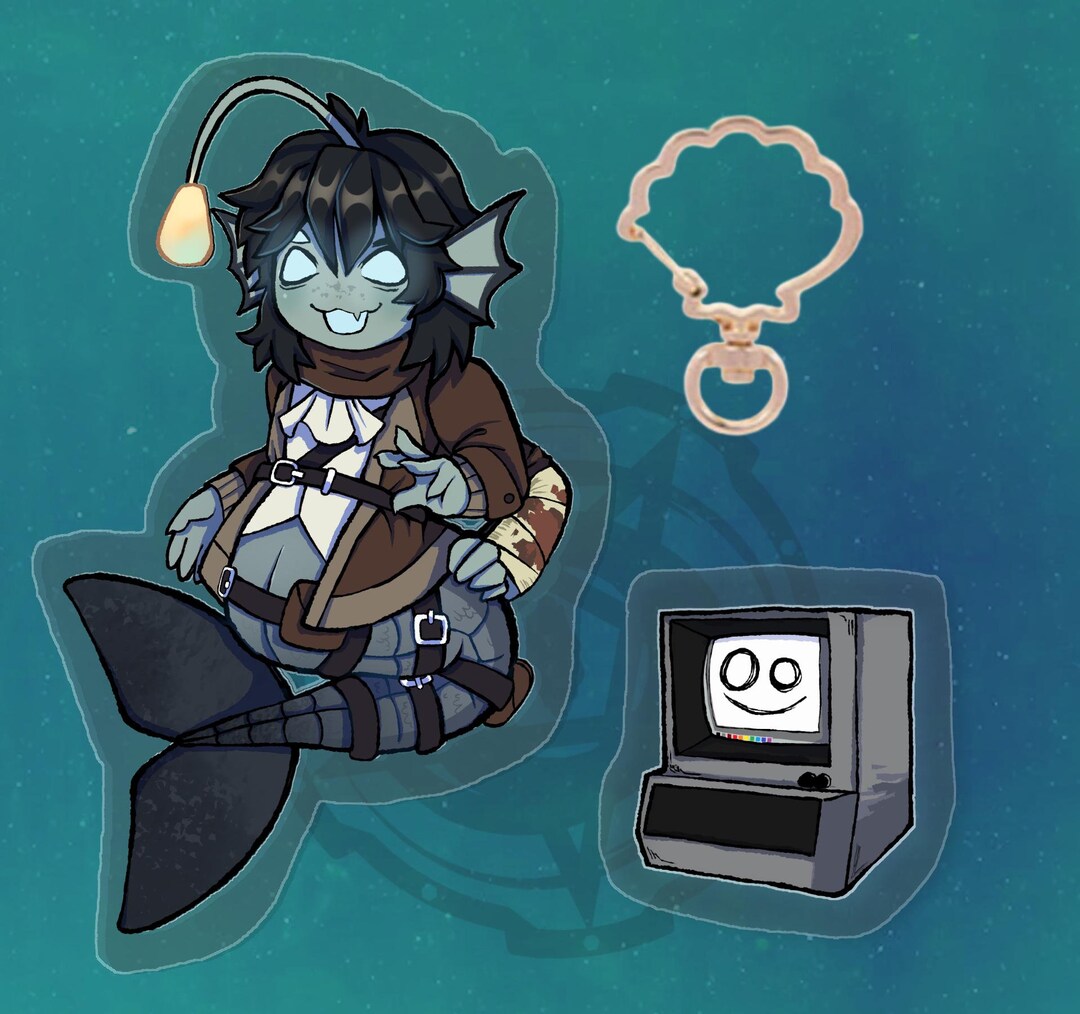 Pressure | Sebastian & pAInter Linked Keychain w/ Clamshell Clasp (Preorder)