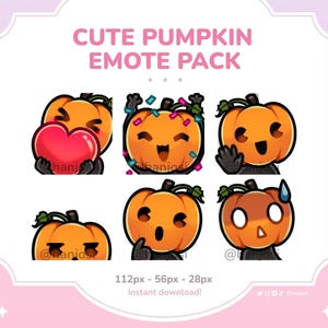 NÜTZLICHER Halloween KÜRBIS Emotes: Twitch & YouTube Stream Sub Badges - Paket