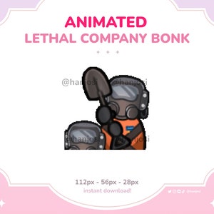 Lethal Company ANIMATED BONK Emote - Discord, Twitch, Streaming, Lethalcompany emotes, gaming, cute, animated, cute dancing emotes