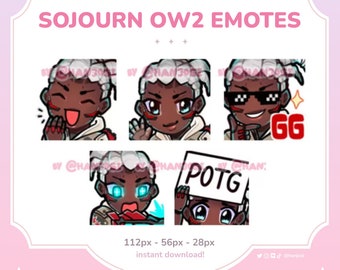 SOJOURN OW SET: Discord Emotes / Twitch, YouTube Streaming Emotes ~ Stream Emotes Pack Games