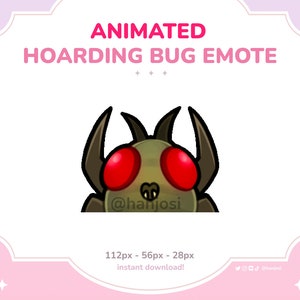 Lethal Company ANIMATED BUG Emote - Yippee bug, Hoarding bug, Discord, Twitch, Stream, gaming, cute, animated, cute dancing emotes