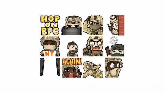 Battlefield 6 Animated & Static Emotes for Twitch and Discord