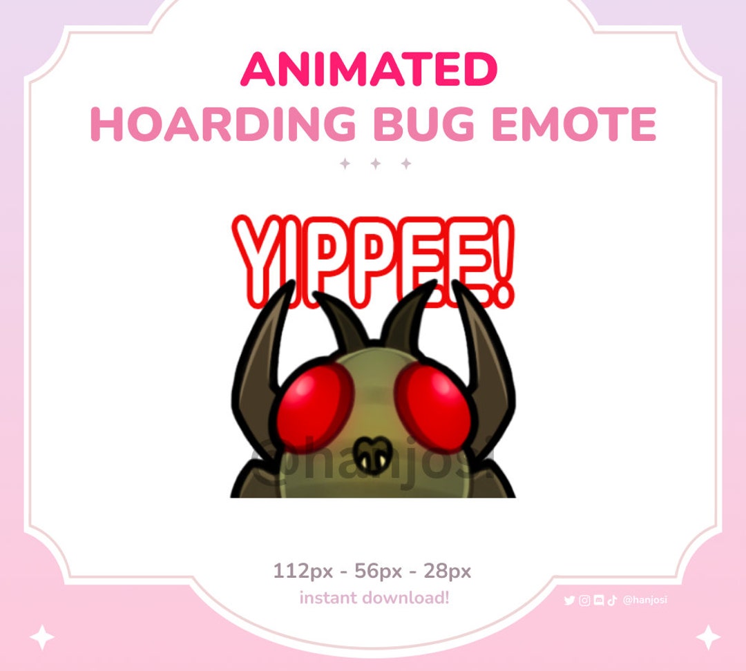 Lethal Company ANIMATED BUG YIPPEE Emote Yippee Bug, Hoarding Bug