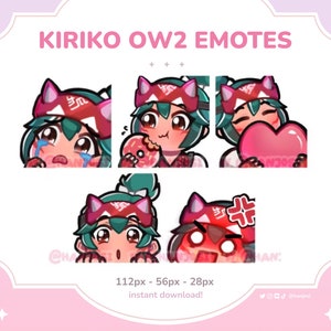 KIRIKO OW SET 2/2: Discord Emotes / Twitch, YouTube Streaming Emotes ~ Stream Emotes Pack Games