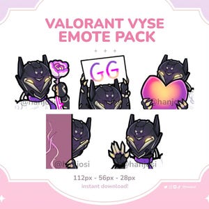 VYSE VALORANT EMOTE pack - emote bundle, Valorant Twitch and Discord Emotes, Twitch Emotes For Streaming, live streaming, Perfect for gamers
