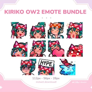 KIRIKO MEGA BUNDLE: Discord Emotes / Twitch, YouTube Streaming Emotes Stream Emotes Pack Games image 1