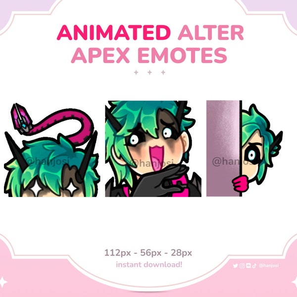 ALTER ANIMATED Apex Emotes - Emote bundle, Apex legends, Animated, gaming emotes, cute emotes, emote bundle, fps, algs, discord twitch