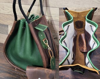 Italian Leather handbag, crossbody bag | Handmade and handstitched in USA