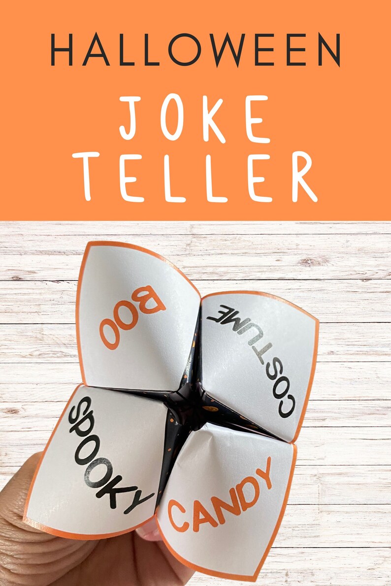 Halloween Joke Teller Fortune Teller Cootie Catcher Etsy