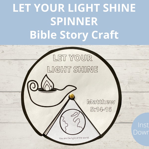 Let your Light Shine, Bible Story Printable, City on a Hill, Matthew 5, Homeschool Bible Worksheets, Kids Bible Craft, Sunday School
