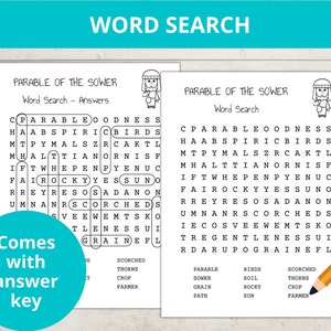 Parable of the Sower, Parables of Jesus, Bible Story Crafts, Sunday ...