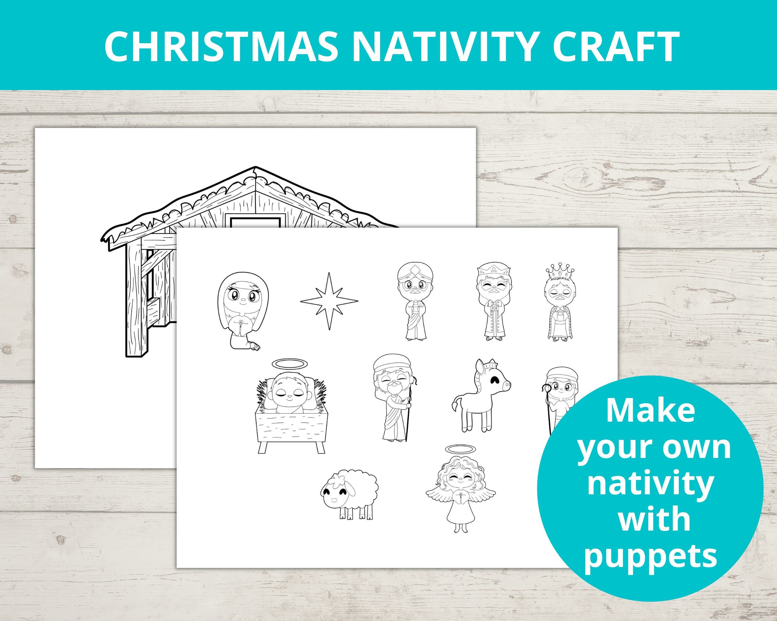 Christmas Nativity, Bible Story Activities, Sunday School Craft ...