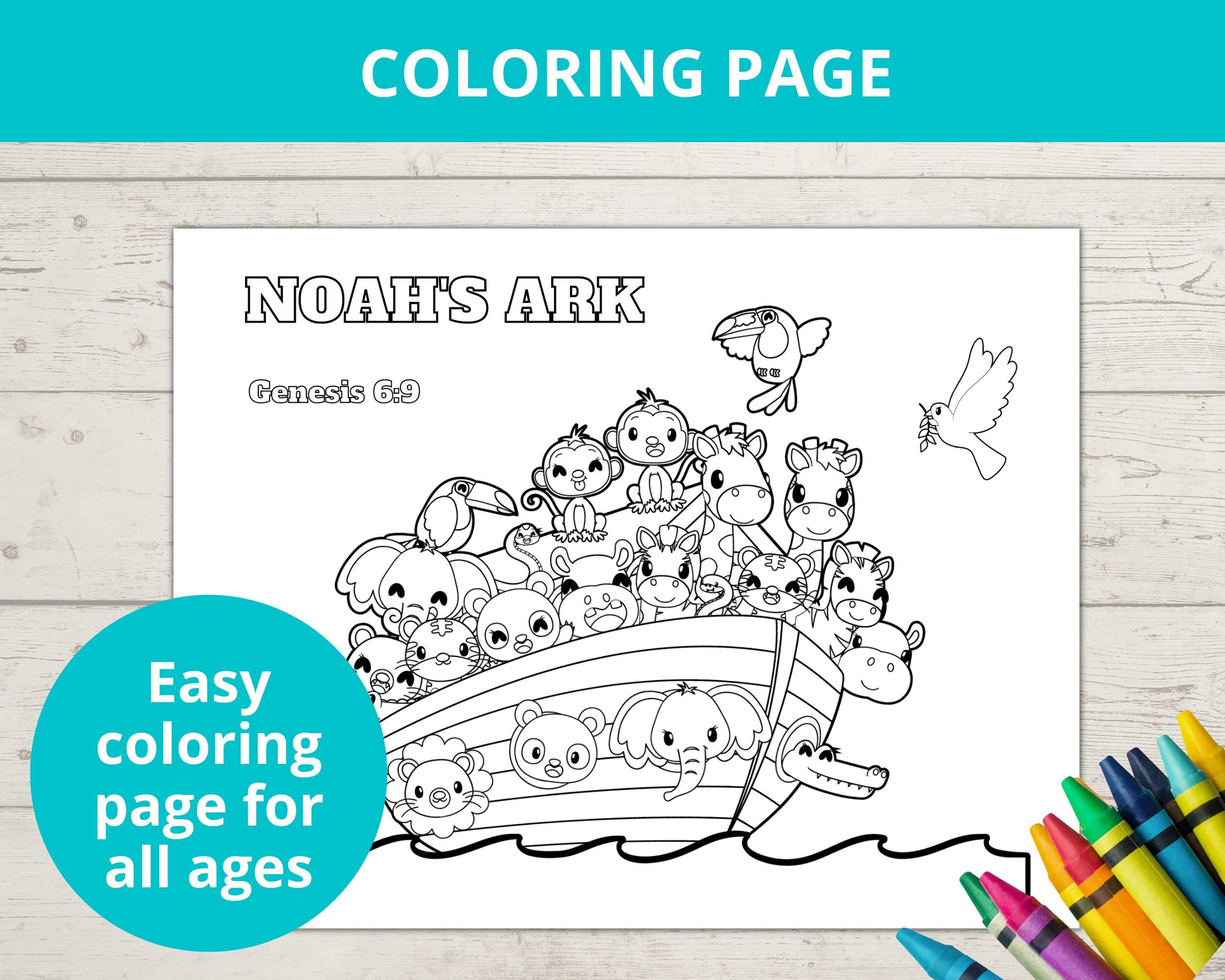 Noahs Ark Craft, Noah's Ark Bible Story Activities, Sunday School Craft ...