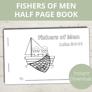 I Will Make You Fishers of Men, Follow Jesus, Following Jesus Craft, Sunday School activities, Preschool Bible Activity, Jesus Disciples