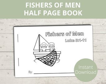 I Will Make You Fishers of Men, Follow Jesus, Following Jesus Craft, Sunday School activities, Preschool Bible Activity, Jesus Disciples