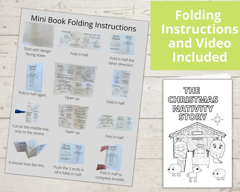 Christmas Nativity Craft for Kids, Sunday School Craft, Baby Jesus Born ...