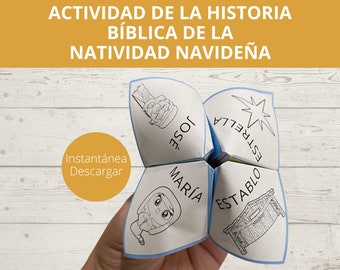 En español, Nacimiento de Jesus, Natividad set, Actividade de Navidad PDF, Christmas Crafts Kids, Bible Crafts for Children