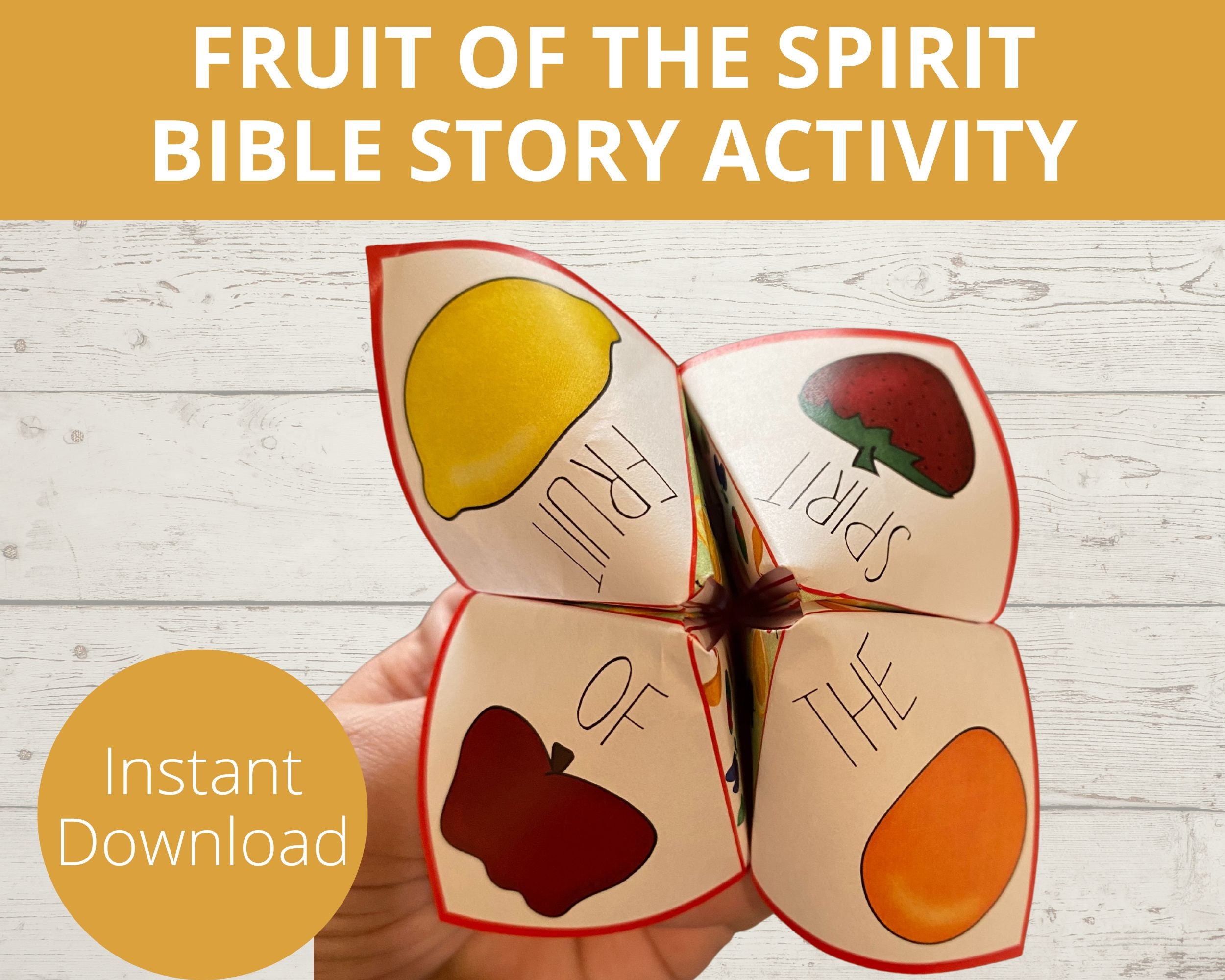 Fruit of the Spirit Printable Fruit of the Spirit for Kids Etsy