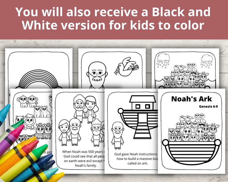 Noahs Ark Activity, Bible Story Posters, Morning Basket Printable ...